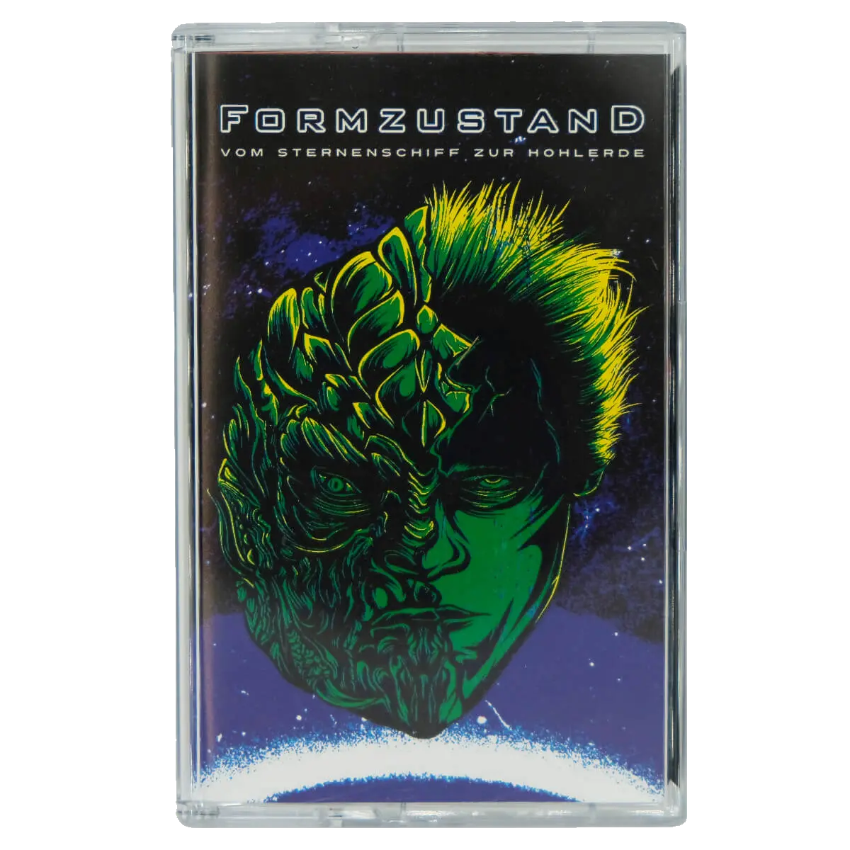Formzustand - Vom Sternenschiff zur Hohlerde Tape Audio Cassette Reptiloid Synthwave inkl. Sticker und Download Code