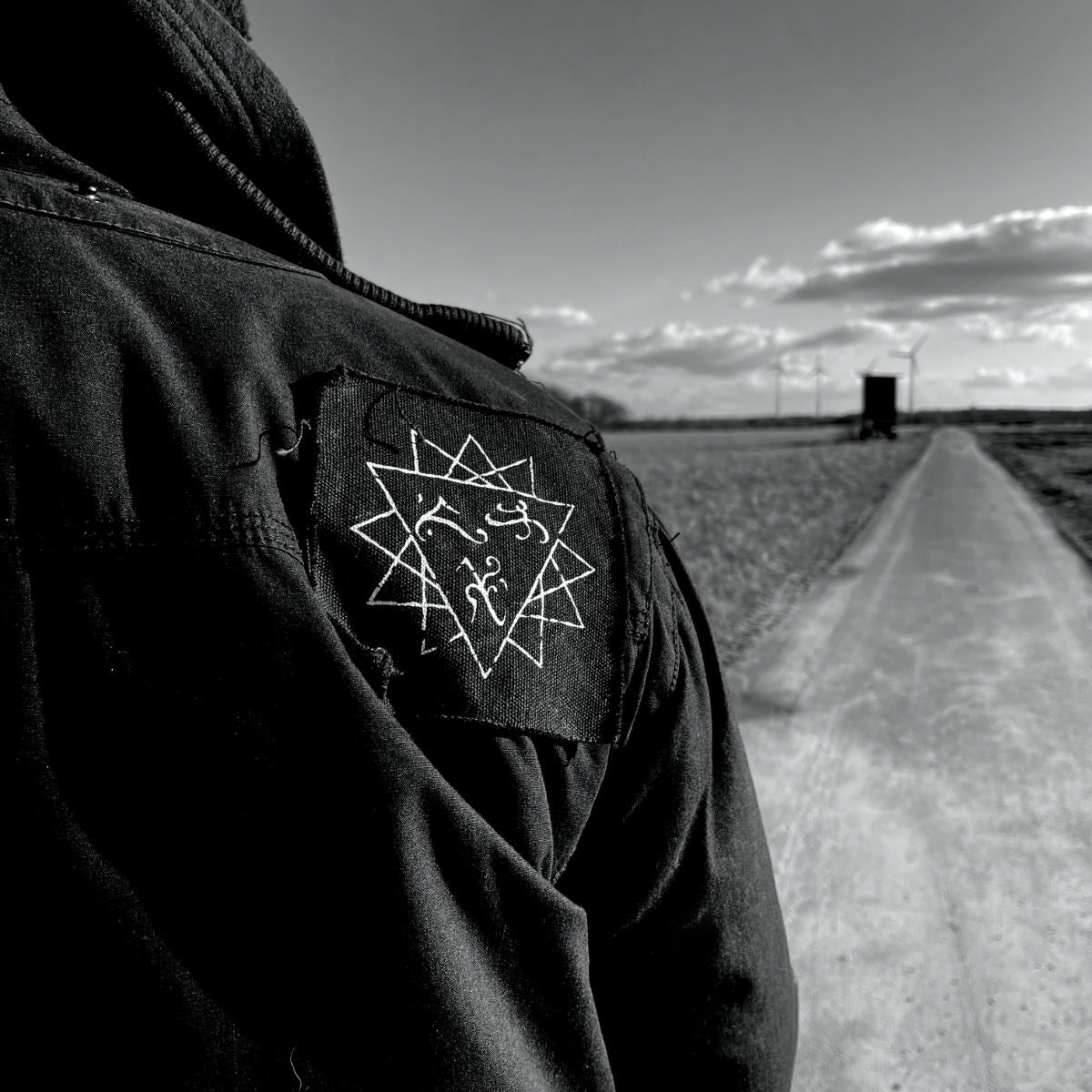 Cult Of Abhoth Doom Metal Sigil handprinted Silkscreen Patch by Ikosidio