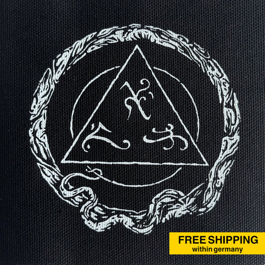 Cult Of Abhoth Doom Metal Sigil Tentacle handprinted Silkscreen Patch by Ikosidio